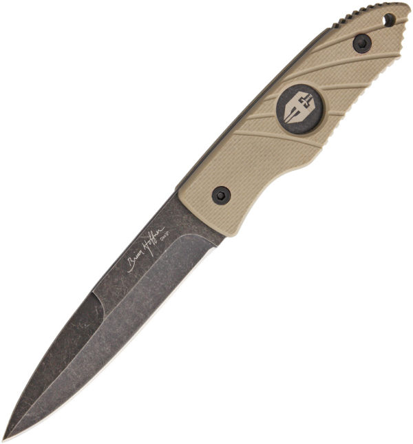 Hoffner Knives Hand Spear Standard Edge Khaki (4.88")