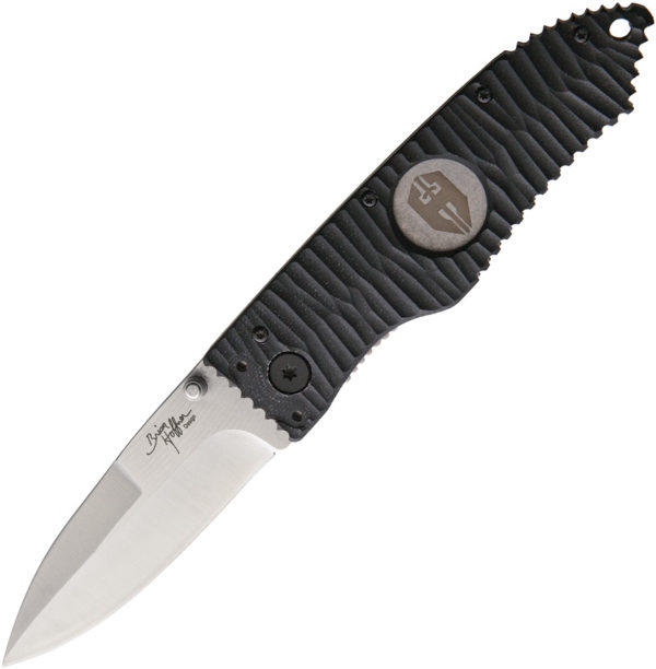 Hoffner Knives Chiseled Linerlock Black (3.5")