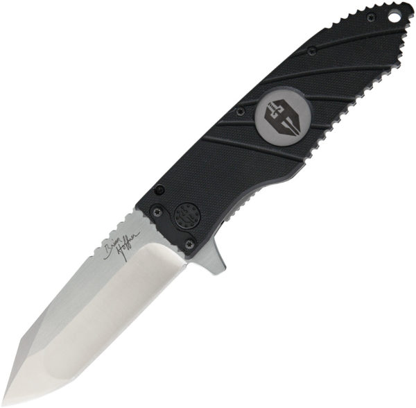 Hoffner Knives Creed Flatline Linerlock Black (3.5")