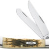 Case Cutlery Trapper Amber Bone