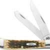 Case Cutlery Trapper Amber Bone