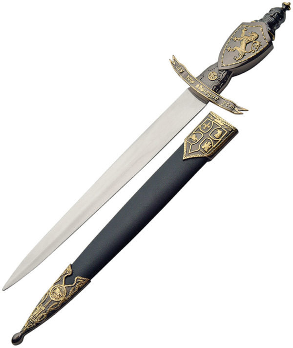 China Made Lion Crusader Dagger (9.25")