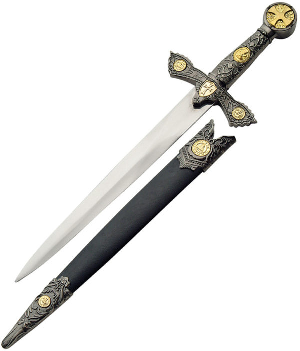 China Made Knights Of Templar Dagger (9")