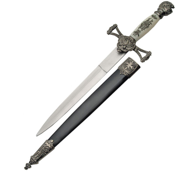 China Made Knights Dagger (8")