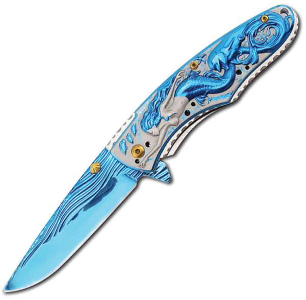 Rite Edge Mermaid Linerlock Blue A/O (3.5")