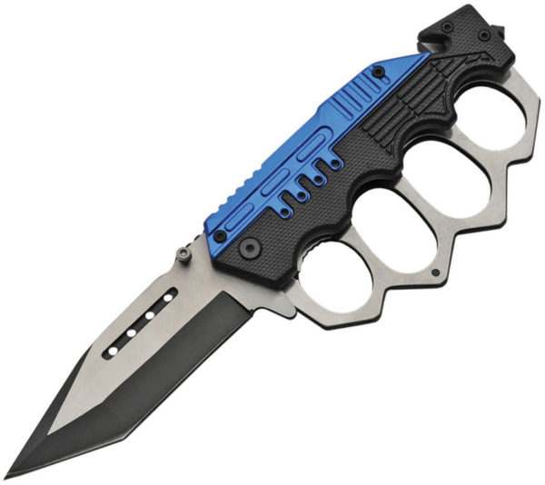 Rite Edge Combat Trench Linerlock Blue (4")