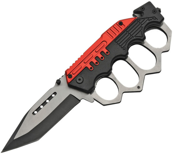 Rite Edge Combat Trench Linerlock Red (4")