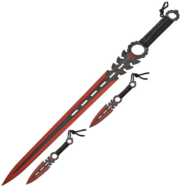 China Made Monster Sword Set Red