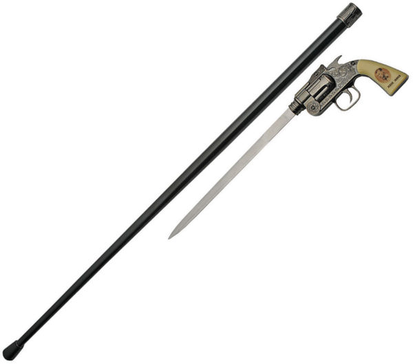 China Made Jesse James Revolvr Sword Cane (10.5")