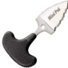 Cold Steel Mini Pal Push, CS 43NSK, Cold Steel Mini Pal Push Dagger Point Kraton Black Knife (Satin,Serr) CS 43NSK