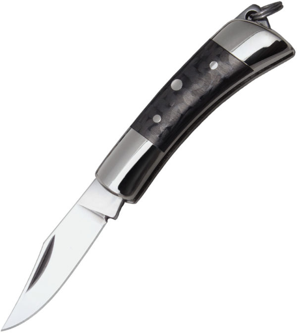 Cold Steel Charm, CS 54VPL, Cold Steel Charm Clip Point Kraton Black Knife (Satin) CS 54VPL