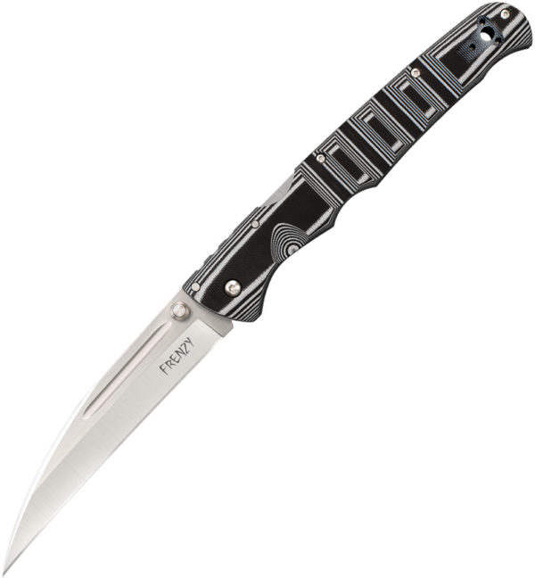 Cold Steel Frenzy III Tri-Ad, CS 62P3A, Cold Steel Frenzy III Tri-Ad Sheepsfoot G10 Black/Gray Knife (Satin) CS 62P3A