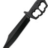 Cold Steel Chaos Bowie Trench, CS 80NTB, Cold Steel Chaos Bowie Trench Clip Point Aluminum Black Knife (Black Stonewash) CS 80NTB