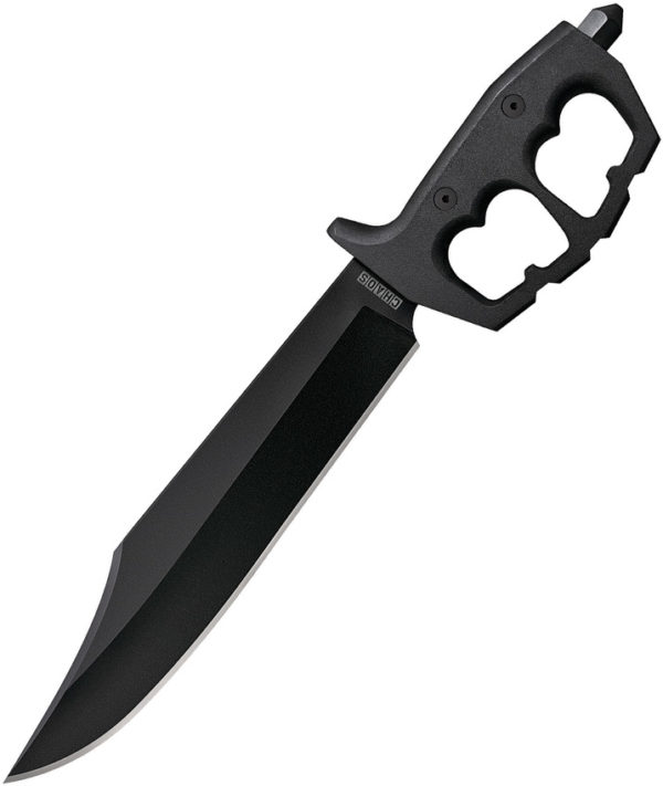 Cold Steel Chaos Bowie Trench, CS 80NTB, Cold Steel Chaos Bowie Trench Clip Point Aluminum Black Knife (Black Stonewash) CS 80NTB