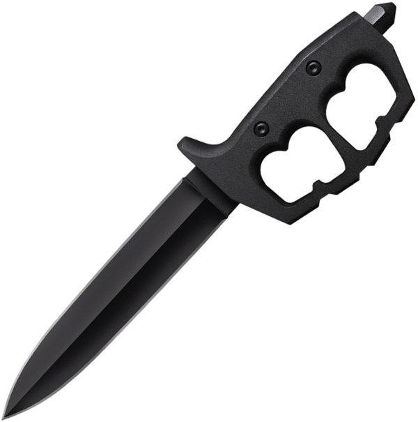 Cold Steel Chaos Double Edge Trench, CS 80NTP, Cold Steel Chaos Double Edge Trench Dagger Point Aluminum Black Knife (Black Stonewash) CS 80NTP