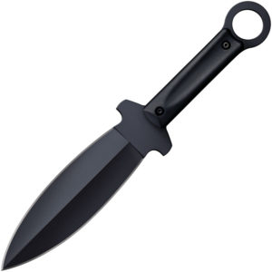 Cold Steel Shanghai Shadow, CS 80PSSK, Cold Steel Shanghai Shadow Dagger Point Polypropylene Black Knife (Black Stonewash) CS 80PSSK