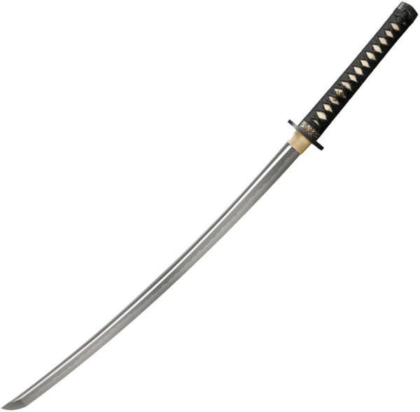 Cold Steel Gold Lion Katana, CS 88ABK, Cold Steel Gold Lion Katana Cord Black Sword (Damascus) CS 88ABK