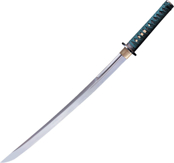 Cold Steel Dragonfly Wakizashi, CS 88DW, Cold Steel Dragonfly Wakizashi Cord Green Sword (Satin) CS 88DW