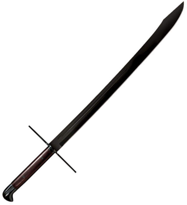 Cold Steel MAA Grosse Messer, CS 88GMSM, Cold Steel MAA Grosse Messer Rosewood Red Sword (Satin) CS 88GMSM