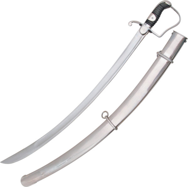 Cold Steel 1796 Light Cavalry Saber, CS 88SS, Cold Steel 1796 Light Cavalry Saber Leather Black Sword (Satin) CS 88SS