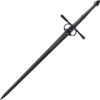 Cold Steel MAA La Fontaine War, CS 88WSLFM, Cold Steel MAA La Fontaine War Cord Black Sword (Black Stonewash) CS 88WSLFM