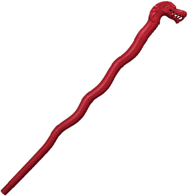 Cold Steel Lucky Dragon Walking Stick, CS 91PDRRZ, Cold Steel Lucky Dragon Walking Stick Polypropylene Red CS 91PDRRZ