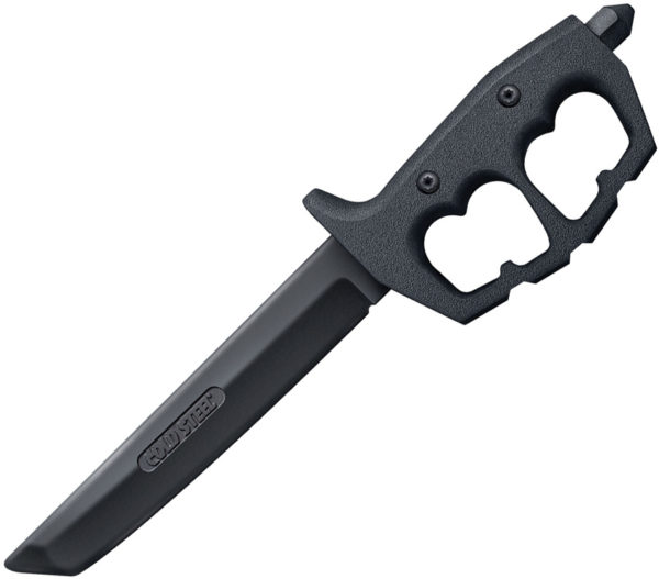 Cold Steel Trench Knife Trainer, CS 92R80NT, Cold Steel Trench Knife Trainer Tanto Point Rubber Black Knife (Black Stonewash) CS 92R80NT