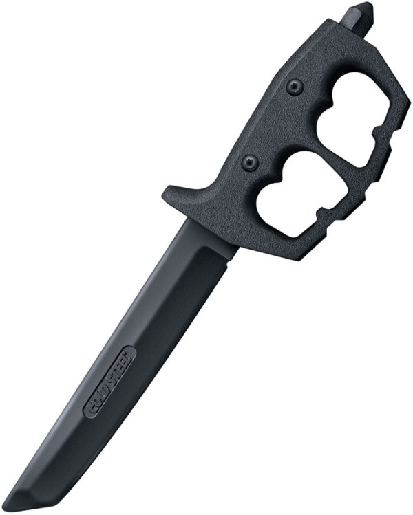 Cold Steel Trench, CS 92R80TZ, Cold Steel Trench Tanto Point Rubber Black Knife (Black Stonewash) CS 92R80TZ