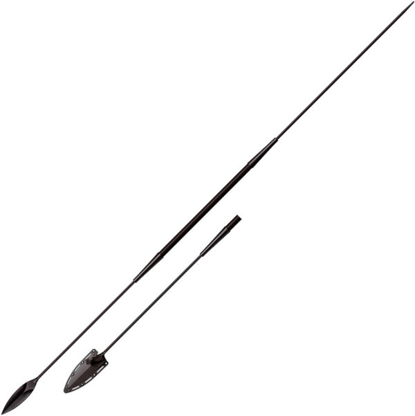 Cold Steel Samburu Spear, CS 95SB, Cold Steel Samburu Spear Spear Point Hickory Black (Black Stonewash) CS 95SB