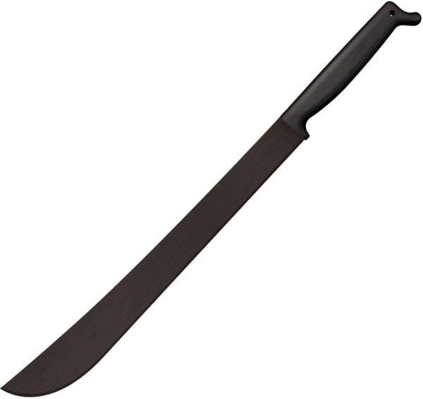 Cold Steel Two Handed Latin Machete, CS 97TM21, Cold Steel Two Handed Latin Machete Polymer Black Knife (Black Stonewash, 21") CS 97TM21