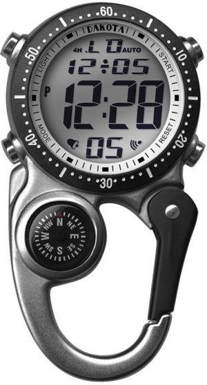 Dakota Digi Clip Watch Silver