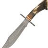 Damascus Crown Stag Hunter (8.25")