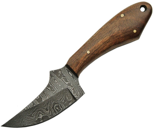 Damascus Fixed Blade Skinner Wood (2.875")