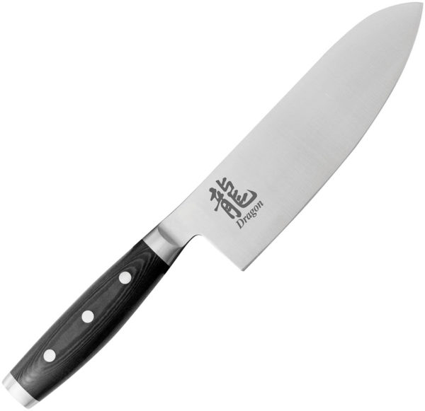 Dragon Apogee Santoku Knife , Dragon Apogee Santoku Knife Black ,Dragon Apogee Santoku Knife Black Micarta (7.25") for sale