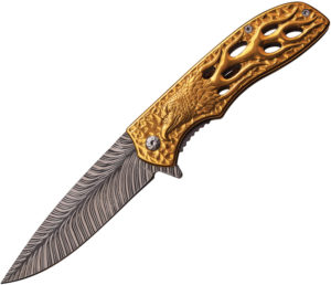 Dark Side Eagle Linerlock A/O Gold (3.75″)