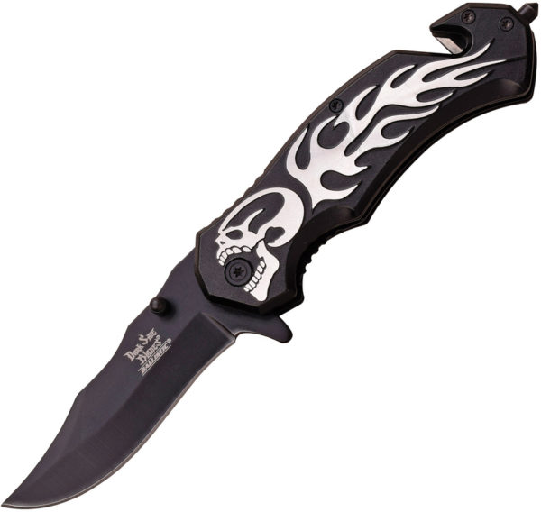 Dark Side Flame Linerlock A/O Black (3.75")
