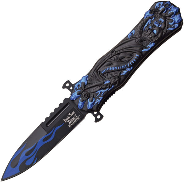 Dark Side Dragon Linerlock A/O Blue (3.75")
