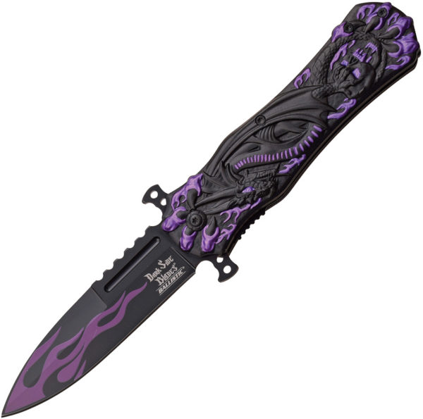 Dark Side Dragon Linerlock A/O Purple (3.75")