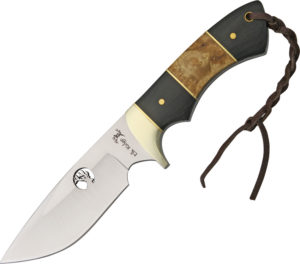 Elk Ridge Fixed Blade Hunter Black/Brown(4″)