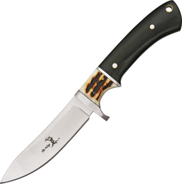 Elk Ridge Hunter ,Elk Ridge Hunter Knife, Elk Ridge Hunter Knife Black Wood (3.88")