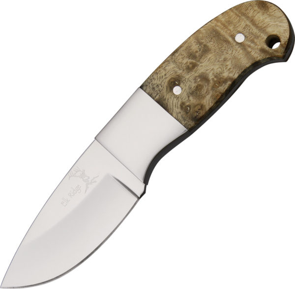 Elk Ridge Mini Hunter ,Elk Ridge Mini Hunter Knife Burl Wood (2.25")