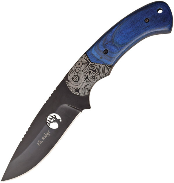Elk Ridge Fixed Blade ,Elk Ridge Fixed Blade Knife , Elk Ridge Fixed Blade Knife Blue (4")