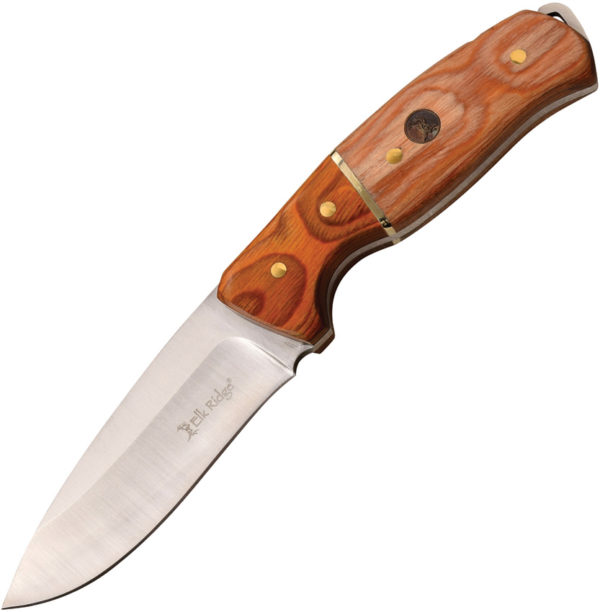 Elk Ridge Fixed Blade ,Elk Ridge Fixed Blade Knife Brown ,Elk Ridge Fixed Blade Knife Brown (4")