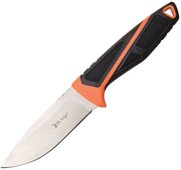 Elk Ridge Fixed Blade ,Elk Ridge Fixed Blade Knife ,Elk Ridge Fixed Blade Knife Black/Orange (4")