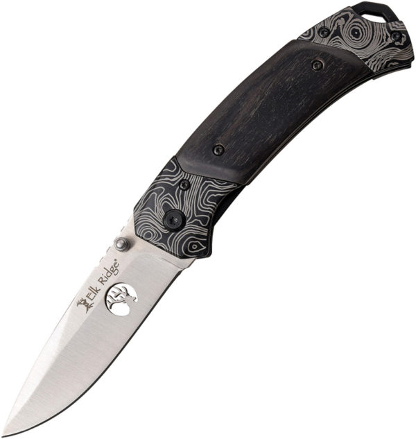 Elk Ridge Linerlock,Elk Ridge Linerlock Knife,Elk Ridge Linerlock Knife Black Wood (3.25")