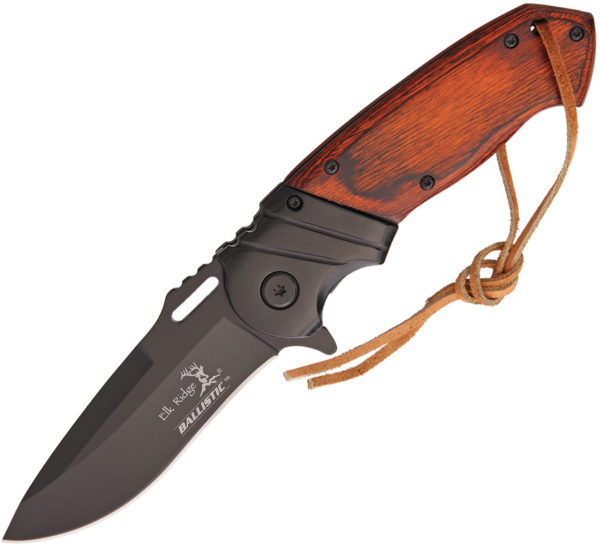 Elk Ridge Ballistic,Elk Ridge Ballistic A/O Knife ,Elk Ridge Ballistic A/O Knife Brown (3.5")