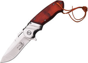 Elk Ridge Ballistic A/O Knife Brown (3.5″)