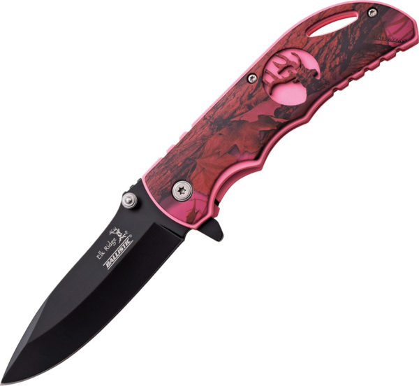 Elk Ridge Linerlock,Elk Ridge Linerlock A/O Knife ,Elk Ridge Linerlock A/O Knife Pink Camo (3.5")