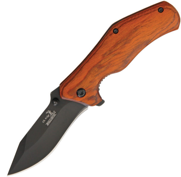 Elk Ridge A/O Knife ,Elk Ridge A/O Knife Red,Elk Ridge A/O Knife Red Wood (3.13")