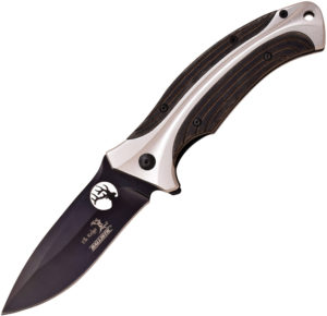 Elk Ridge Linerlock A/O Knife Gray Pakkawood (3.75″)